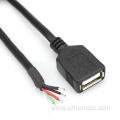 Sample Custom Foil Twisted Pair Usb-A Female Plug